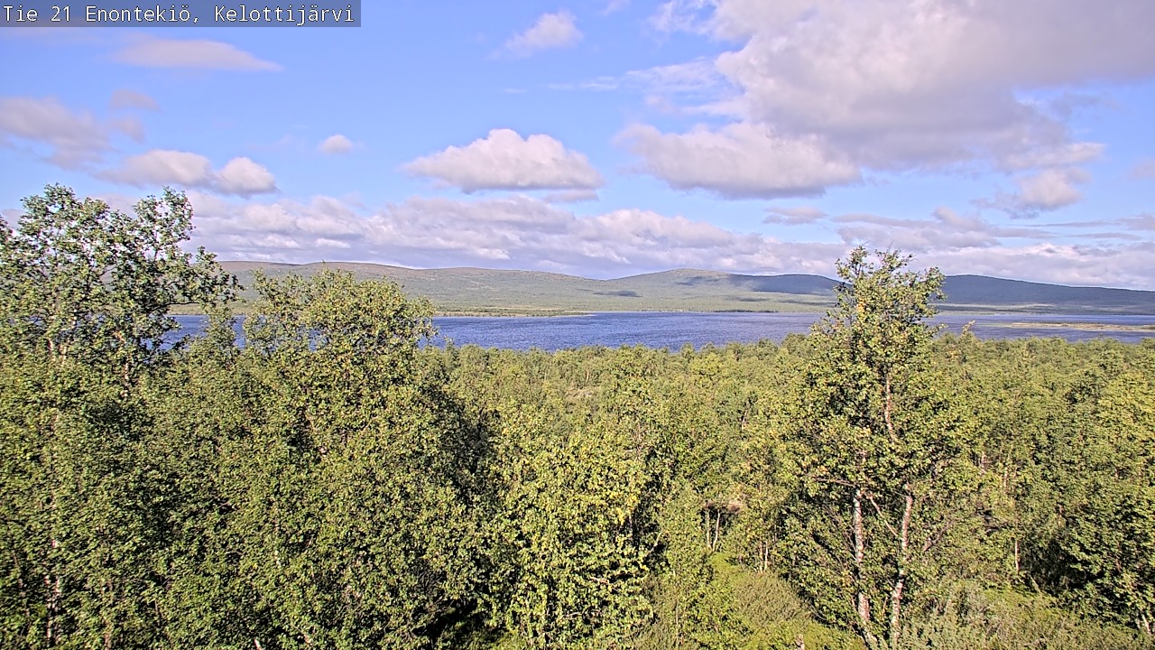 Weather Camera Image Road 21 Enontekiö, Kelottijärvi, Enontekiö, Lappi