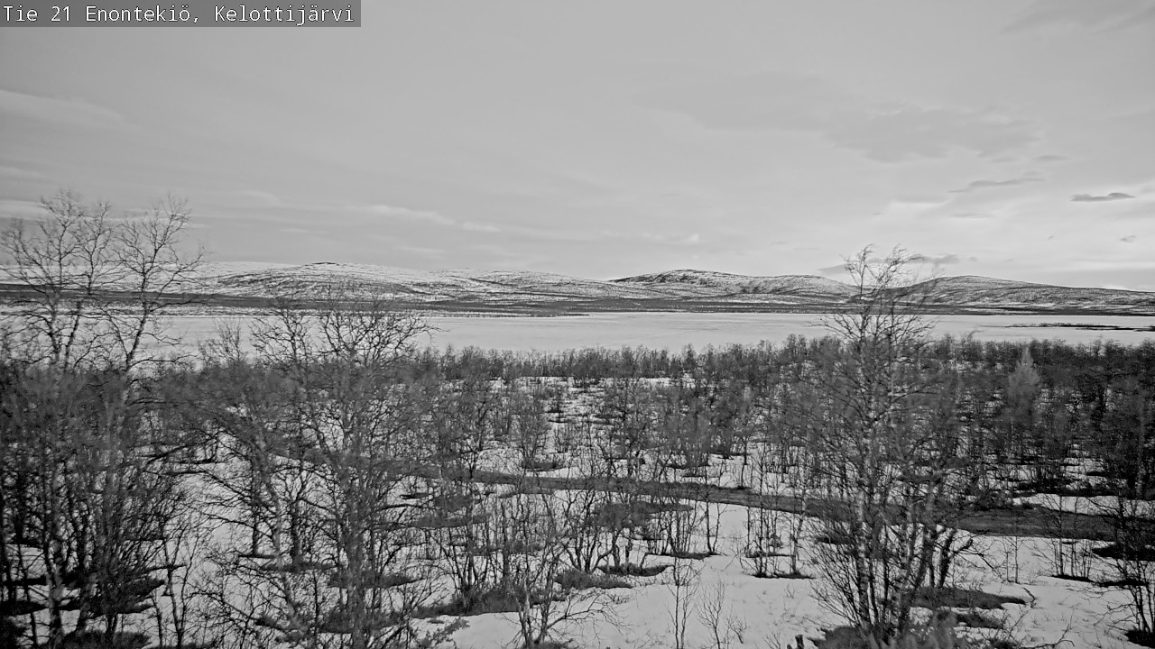 Weather Camera Image Väg 21 Enontekiö, Kelottijärvi, Enontekiö, Lappi