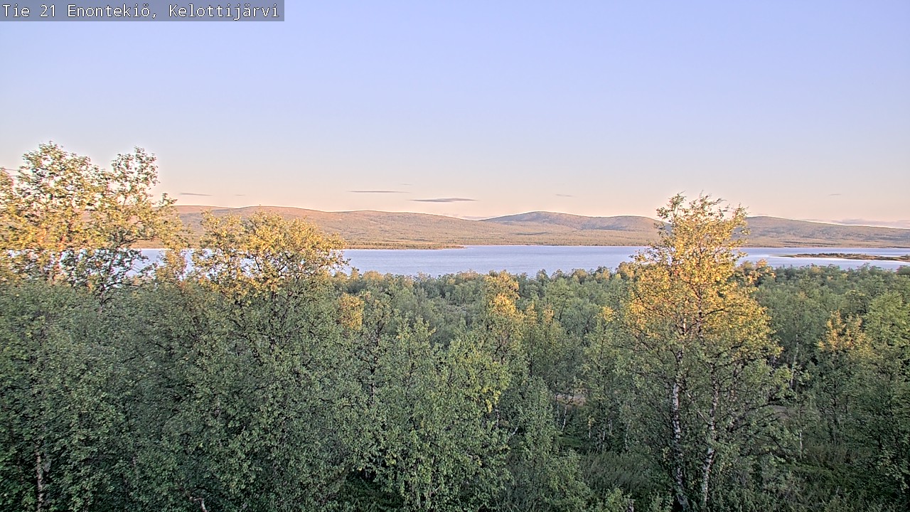 Weather Camera Image Road 21 Enontekiö, Kelottijärvi, Enontekiö, Lappi