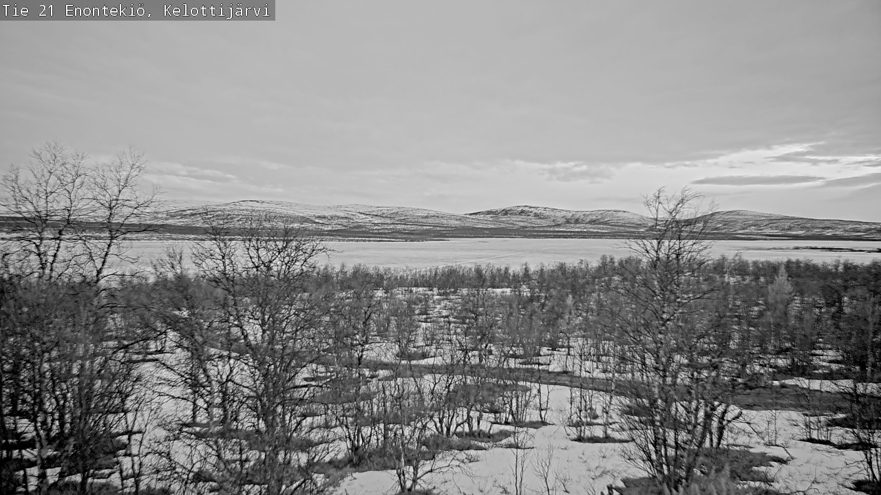 Weather Camera Image Road 21 Enontekiö, Kelottijärvi, Enontekiö, Lappi