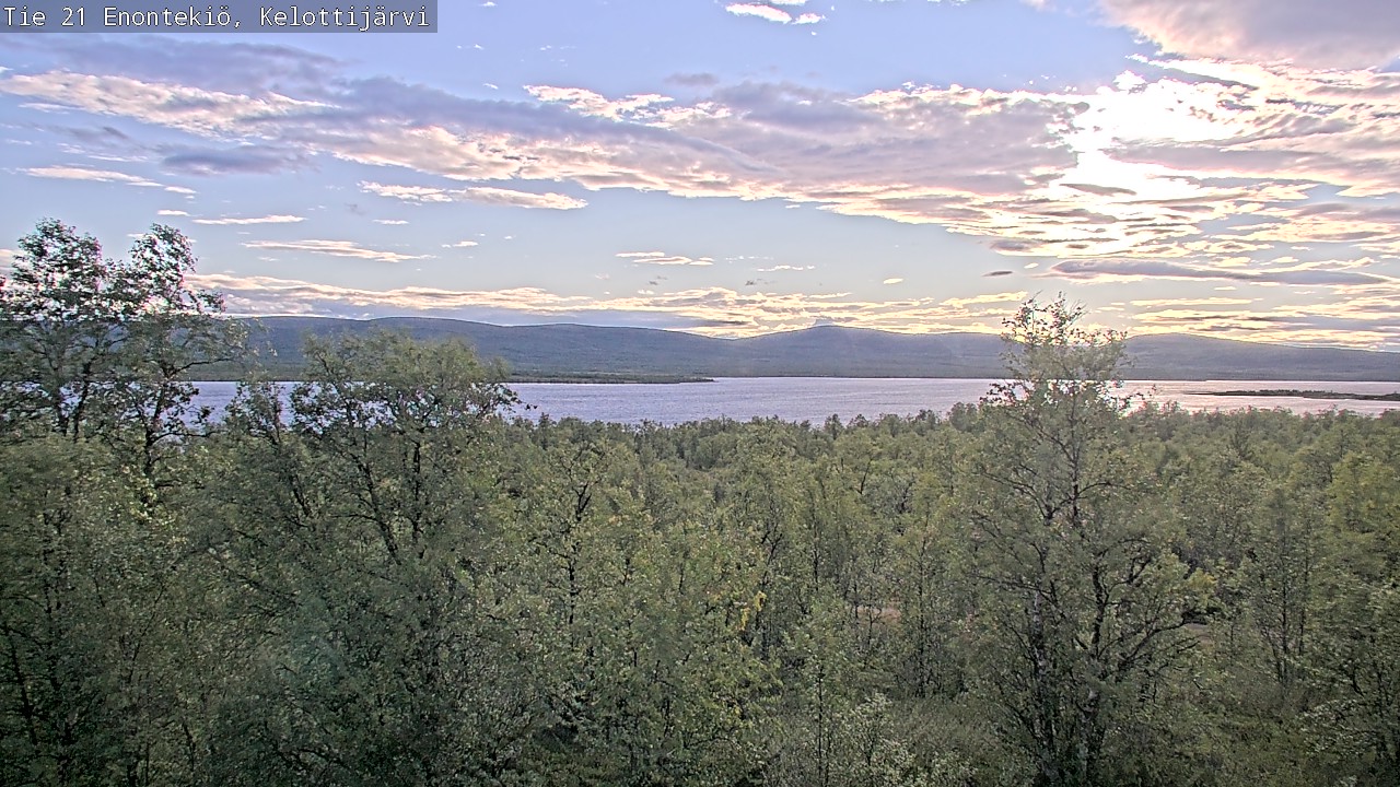 Weather Camera Image Road 21 Enontekiö, Kelottijärvi, Enontekiö, Lappi