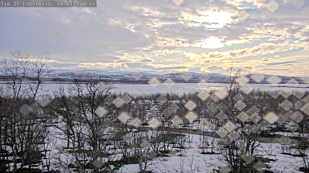 Weather Camera Image Väg 21 Enontekiö, Kelottijärvi, Enontekiö, Lappi