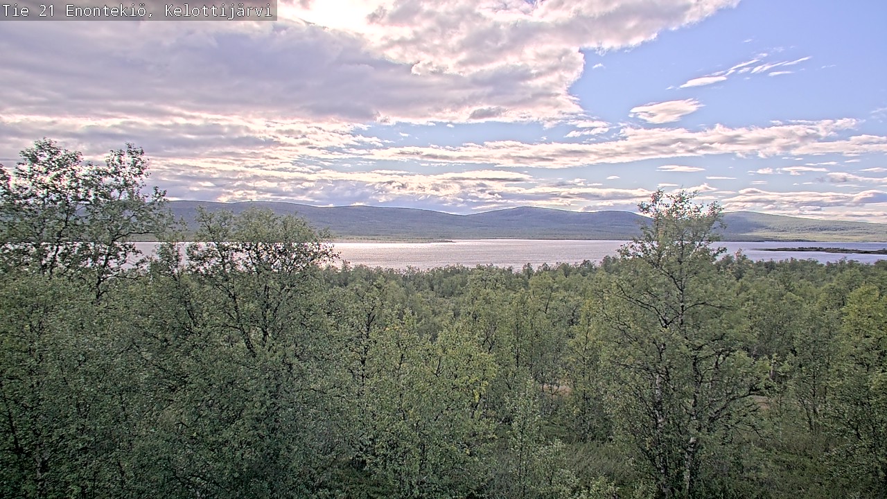 Weather Camera Image Road 21 Enontekiö, Kelottijärvi, Enontekiö, Lappi