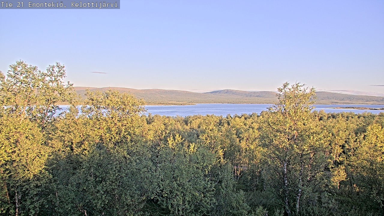 Weather Camera Image Road 21 Enontekiö, Kelottijärvi, Enontekiö, Lappi