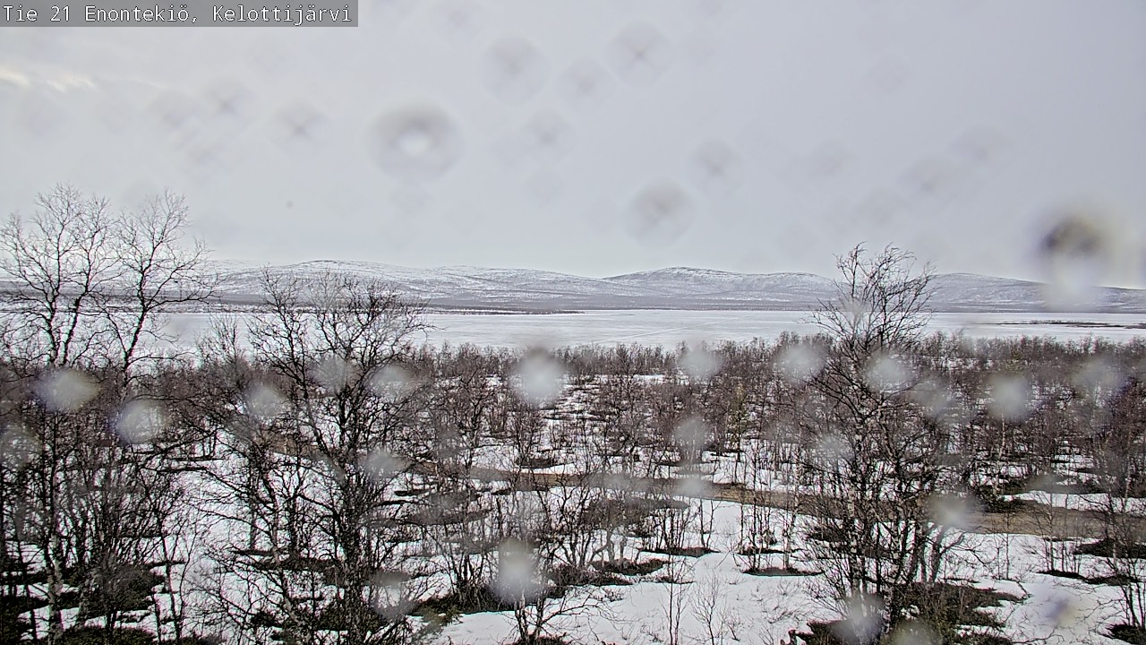 Weather Camera Image Väg 21 Enontekiö, Kelottijärvi, Enontekiö, Lappi