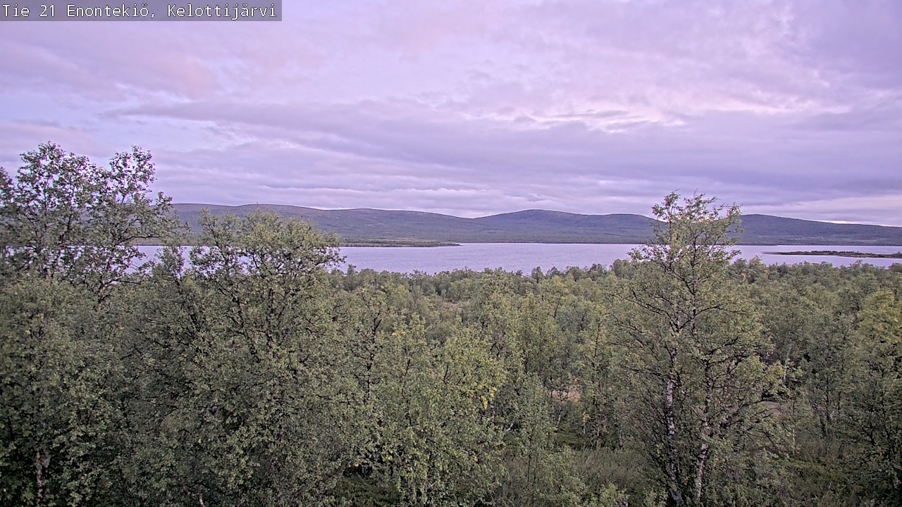 Weather Camera Image Road 21 Enontekiö, Kelottijärvi, Enontekiö, Lappi