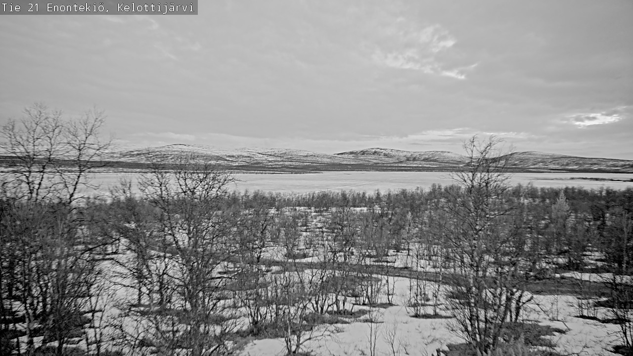 Weather Camera Image Road 21 Enontekiö, Kelottijärvi, Enontekiö, Lappi