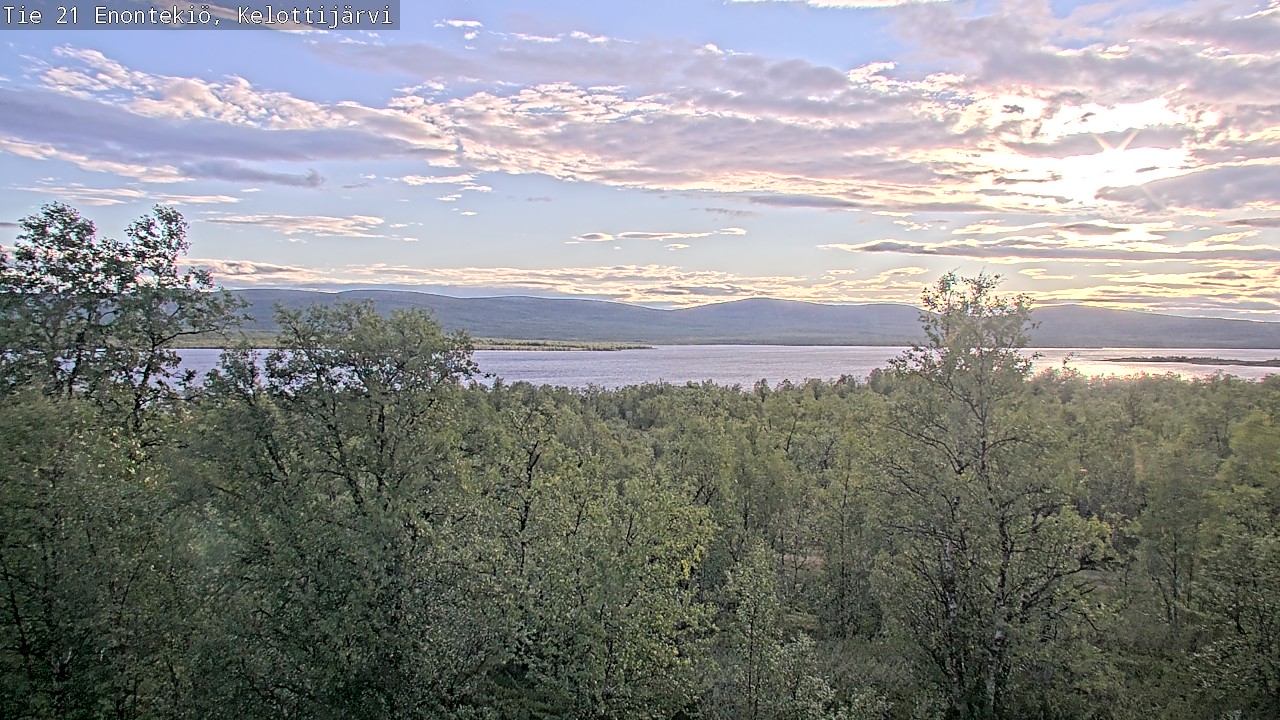 Weather Camera Image Road 21 Enontekiö, Kelottijärvi, Enontekiö, Lappi