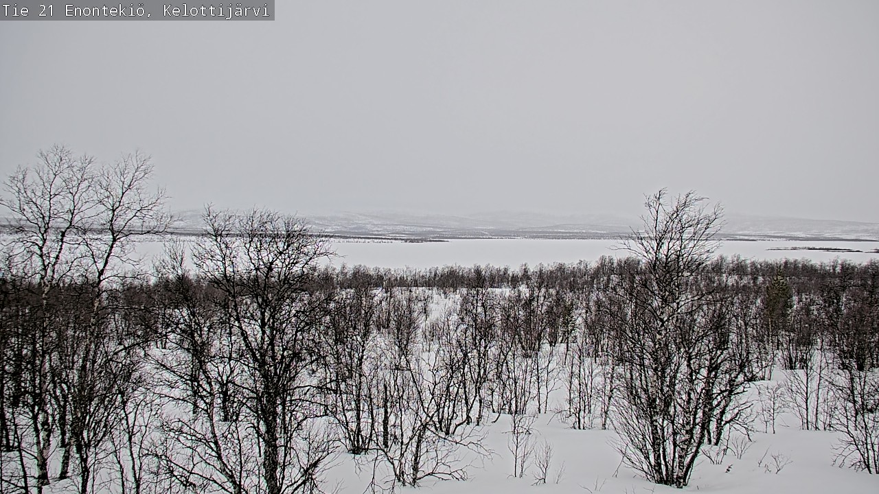 Weather Camera Image Road 21 Enontekiö, Kelottijärvi, Enontekiö, Lappi