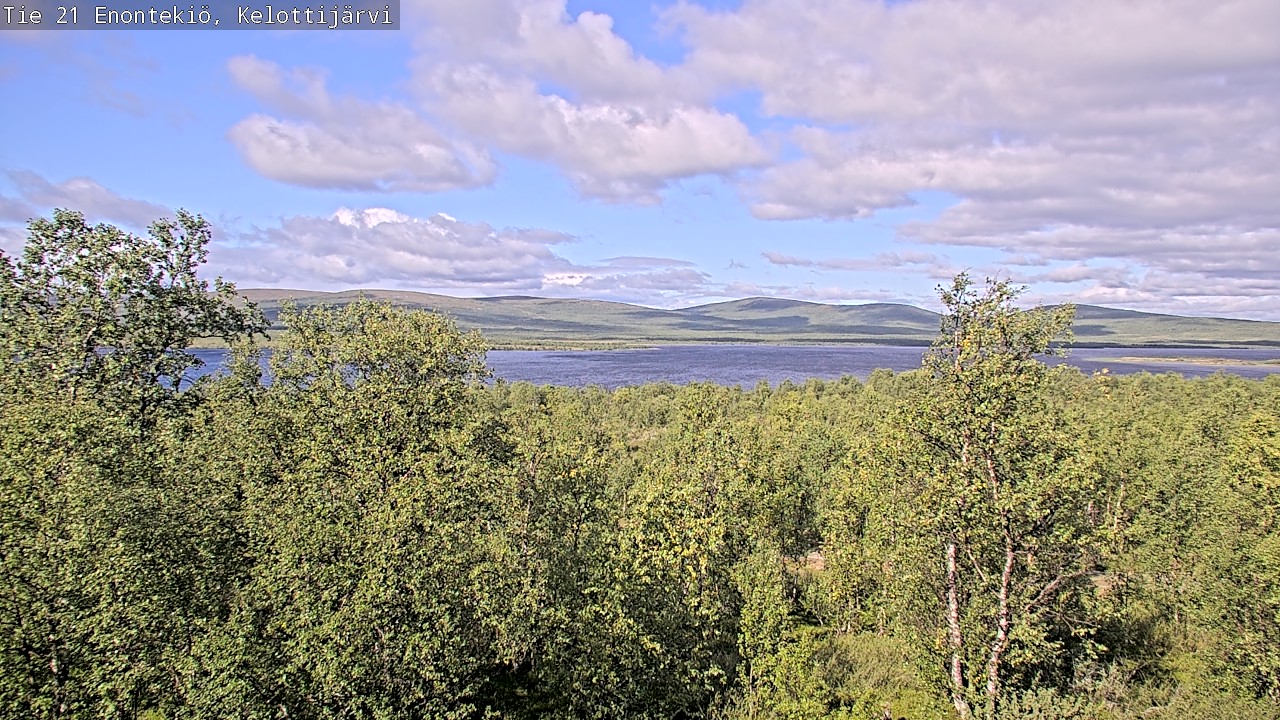 Weather Camera Image Road 21 Enontekiö, Kelottijärvi, Enontekiö, Lappi
