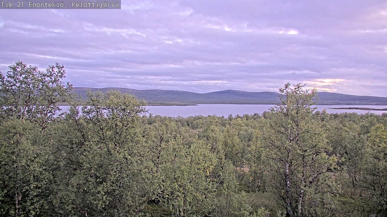 Weather Camera Image Road 21 Enontekiö, Kelottijärvi, Enontekiö, Lappi
