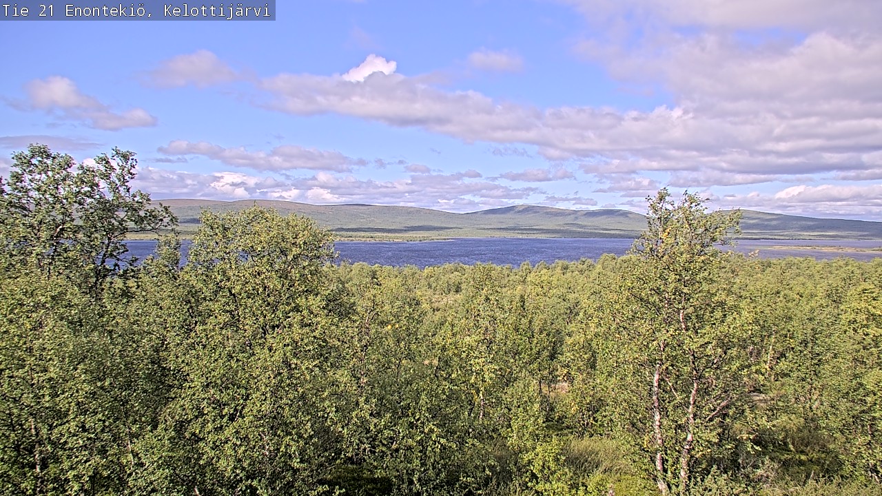 Weather Camera Image Road 21 Enontekiö, Kelottijärvi, Enontekiö, Lappi