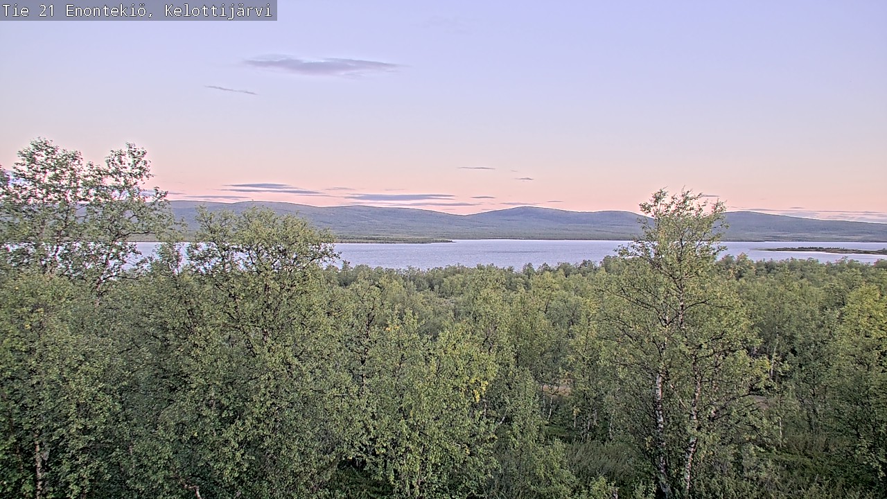 Weather Camera Image Road 21 Enontekiö, Kelottijärvi, Enontekiö, Lappi