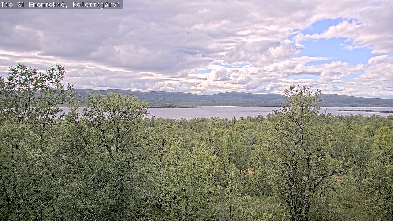 Weather Camera Image Road 21 Enontekiö, Kelottijärvi, Enontekiö, Lappi