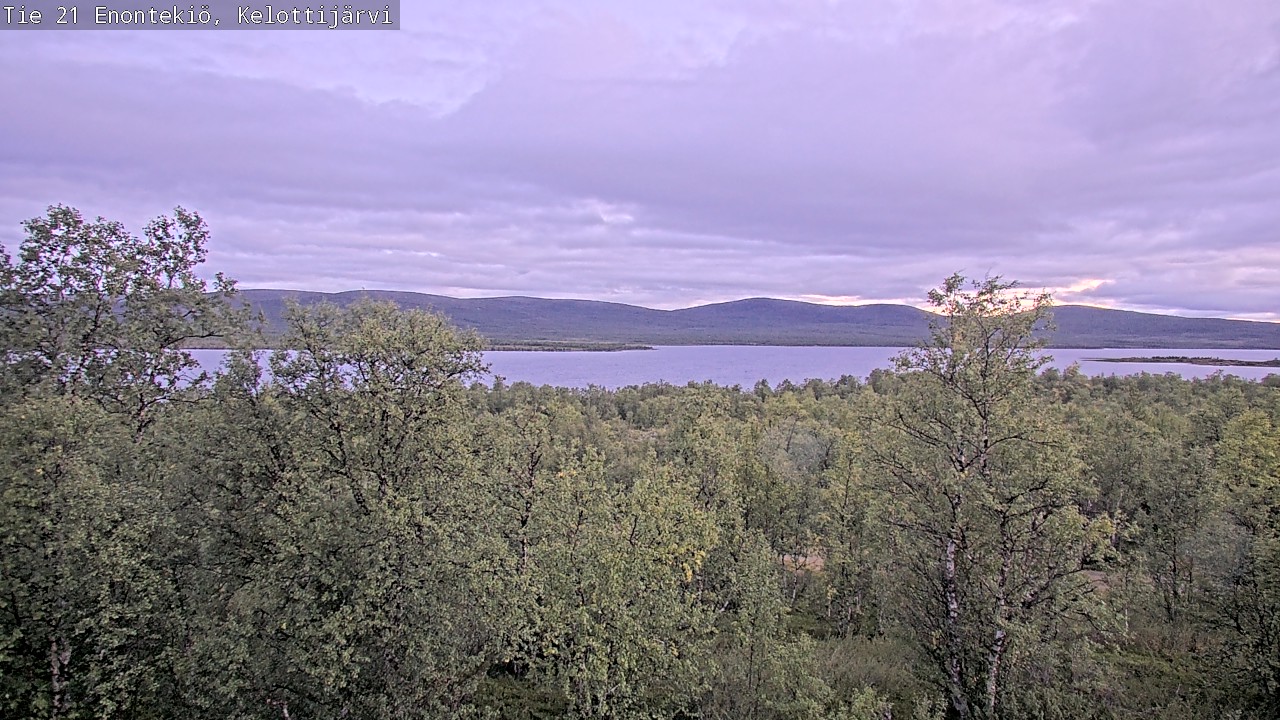 Weather Camera Image Road 21 Enontekiö, Kelottijärvi, Enontekiö, Lappi