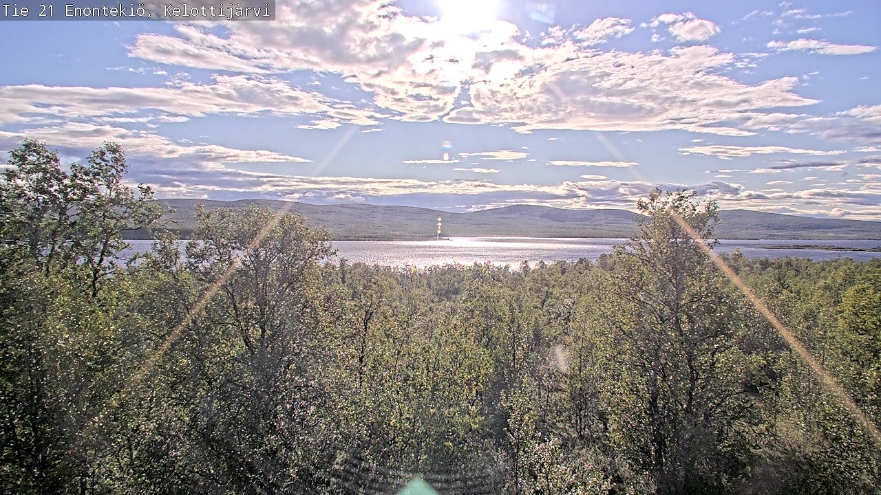 Weather Camera Image Road 21 Enontekiö, Kelottijärvi, Enontekiö, Lappi