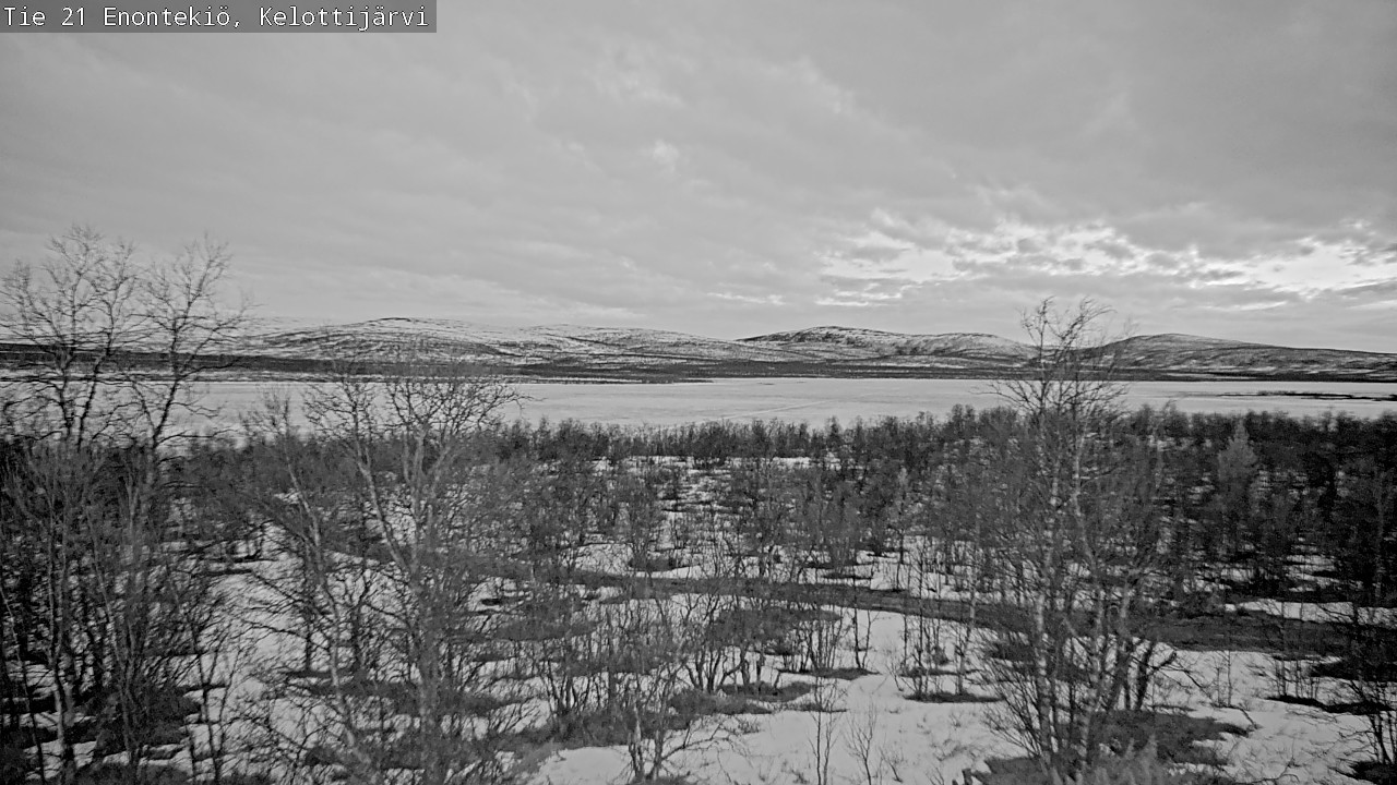 Weather Camera Image Road 21 Enontekiö, Kelottijärvi, Enontekiö, Lappi