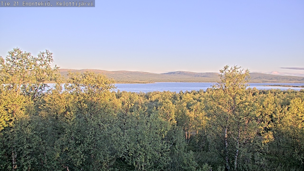 Weather Camera Image Road 21 Enontekiö, Kelottijärvi, Enontekiö, Lappi