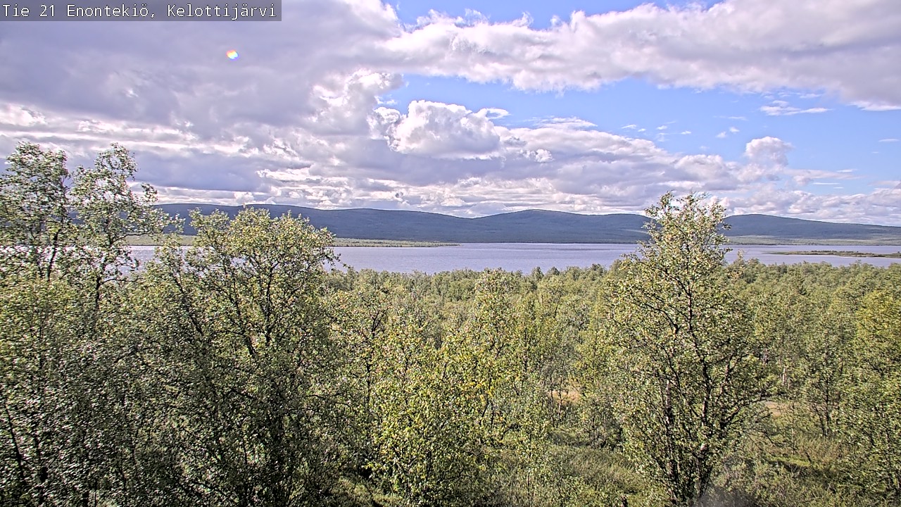 Weather Camera Image Road 21 Enontekiö, Kelottijärvi, Enontekiö, Lappi