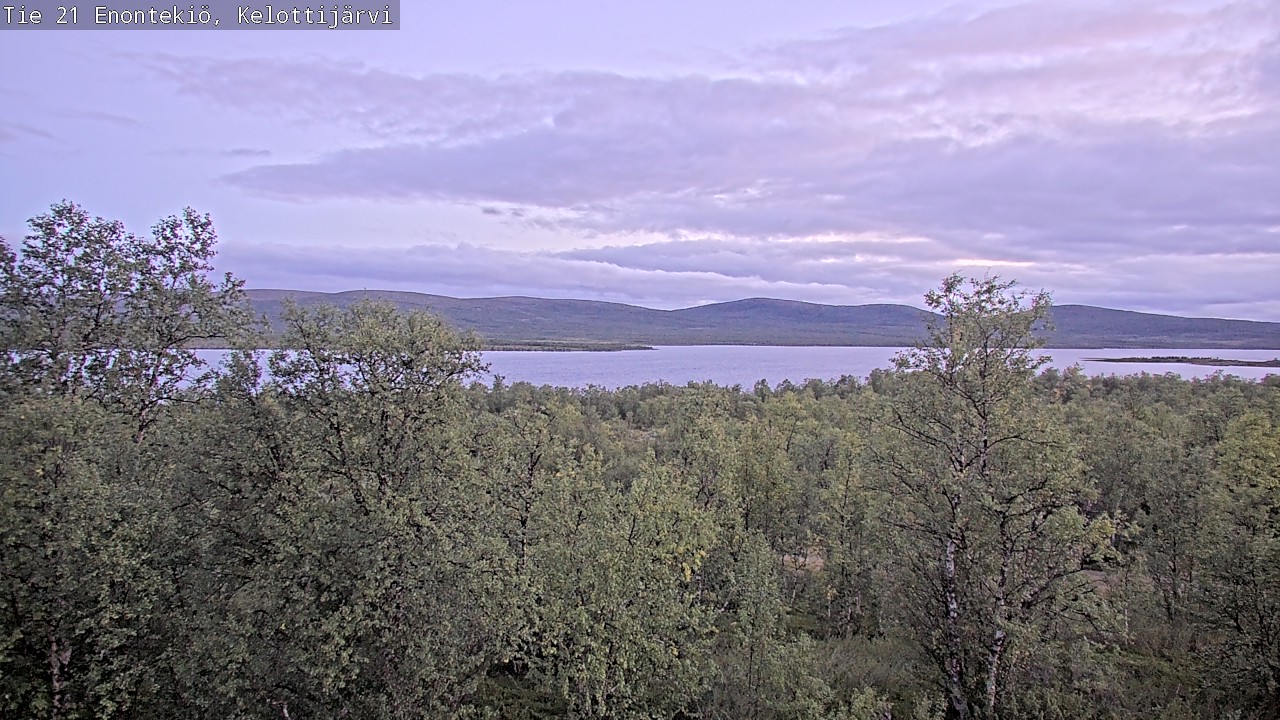 Weather Camera Image Road 21 Enontekiö, Kelottijärvi, Enontekiö, Lappi