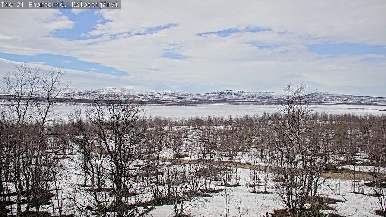 Weather Camera Image Väg 21 Enontekiö, Kelottijärvi, Enontekiö, Lappi
