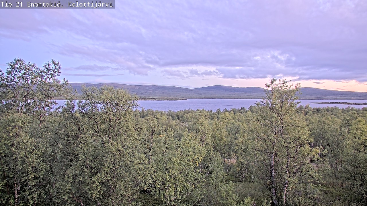 Weather Camera Image Road 21 Enontekiö, Kelottijärvi, Enontekiö, Lappi