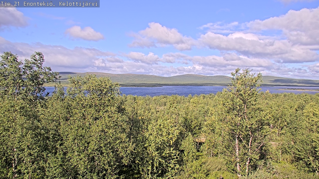 Weather Camera Image Road 21 Enontekiö, Kelottijärvi, Enontekiö, Lappi