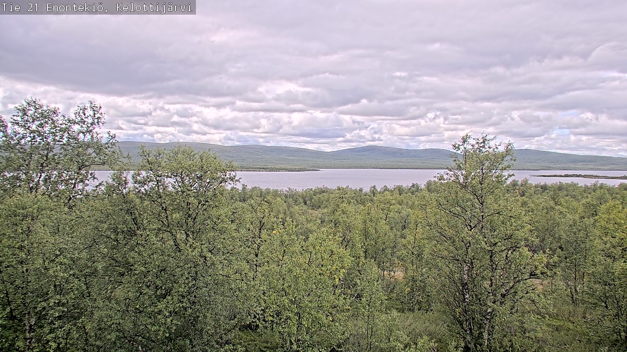 Weather Camera Image Road 21 Enontekiö, Kelottijärvi, Enontekiö, Lappi