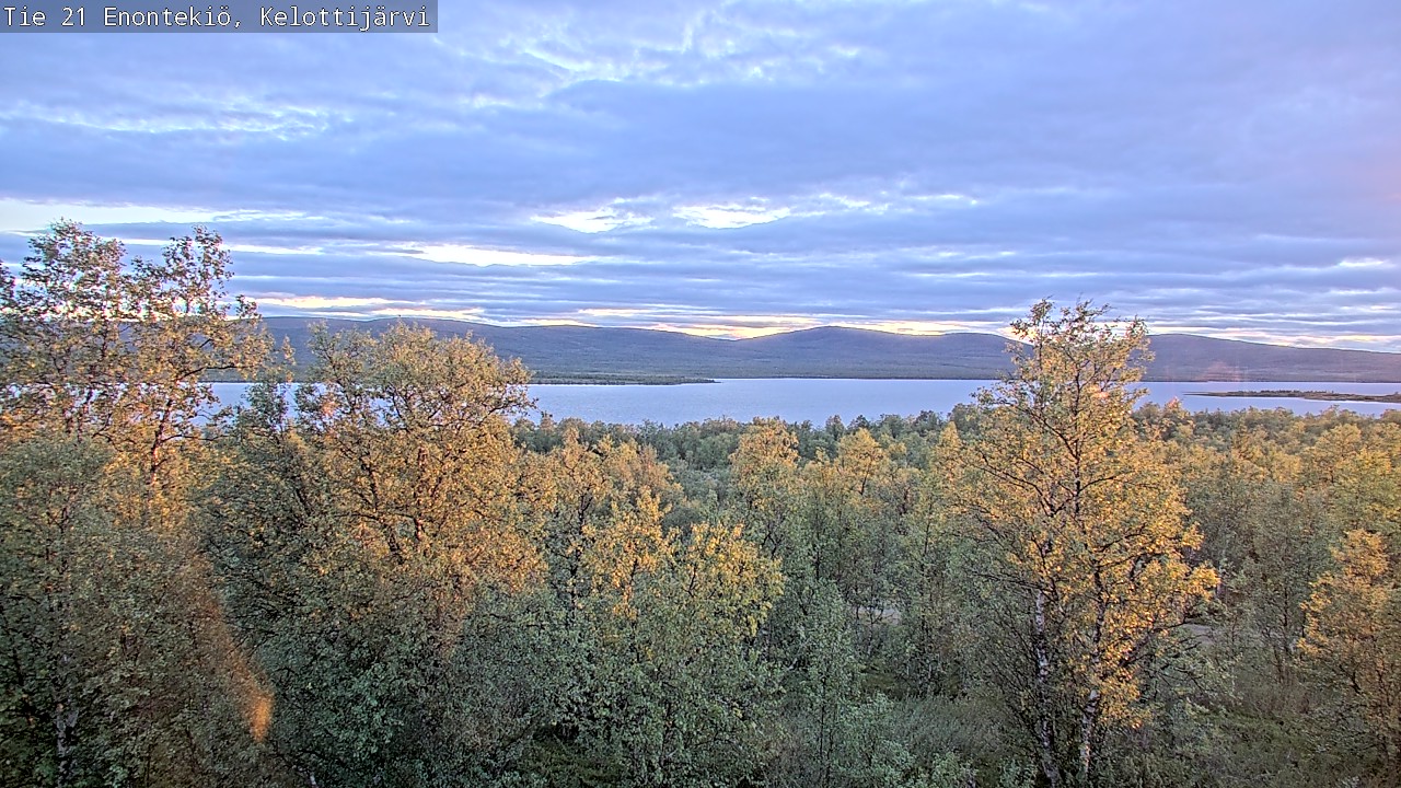 Weather Camera Image Road 21 Enontekiö, Kelottijärvi, Enontekiö, Lappi