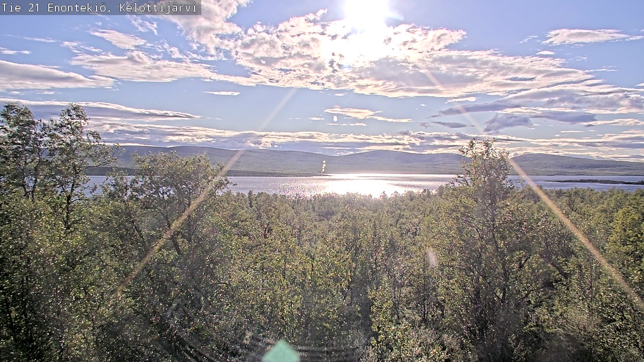 Weather Camera Image Road 21 Enontekiö, Kelottijärvi, Enontekiö, Lappi