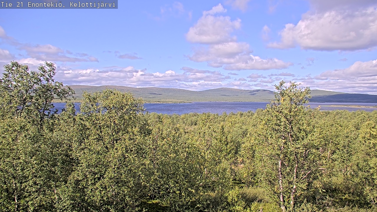 Weather Camera Image Road 21 Enontekiö, Kelottijärvi, Enontekiö, Lappi