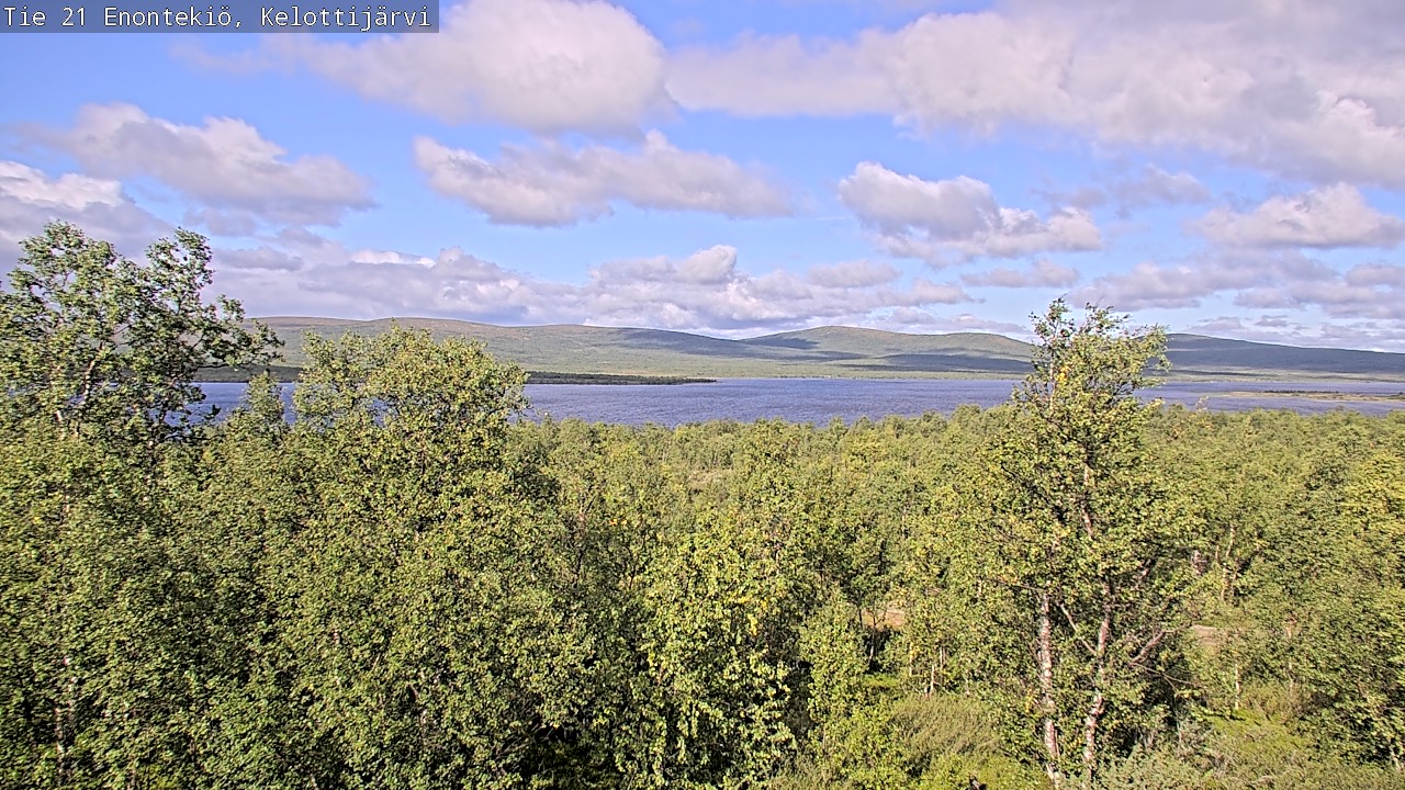 Weather Camera Image Road 21 Enontekiö, Kelottijärvi, Enontekiö, Lappi