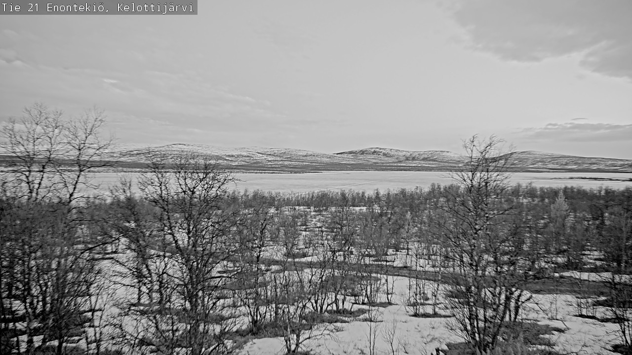 Weather Camera Image Road 21 Enontekiö, Kelottijärvi, Enontekiö, Lappi