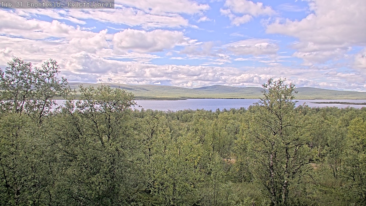 Weather Camera Image Road 21 Enontekiö, Kelottijärvi, Enontekiö, Lappi