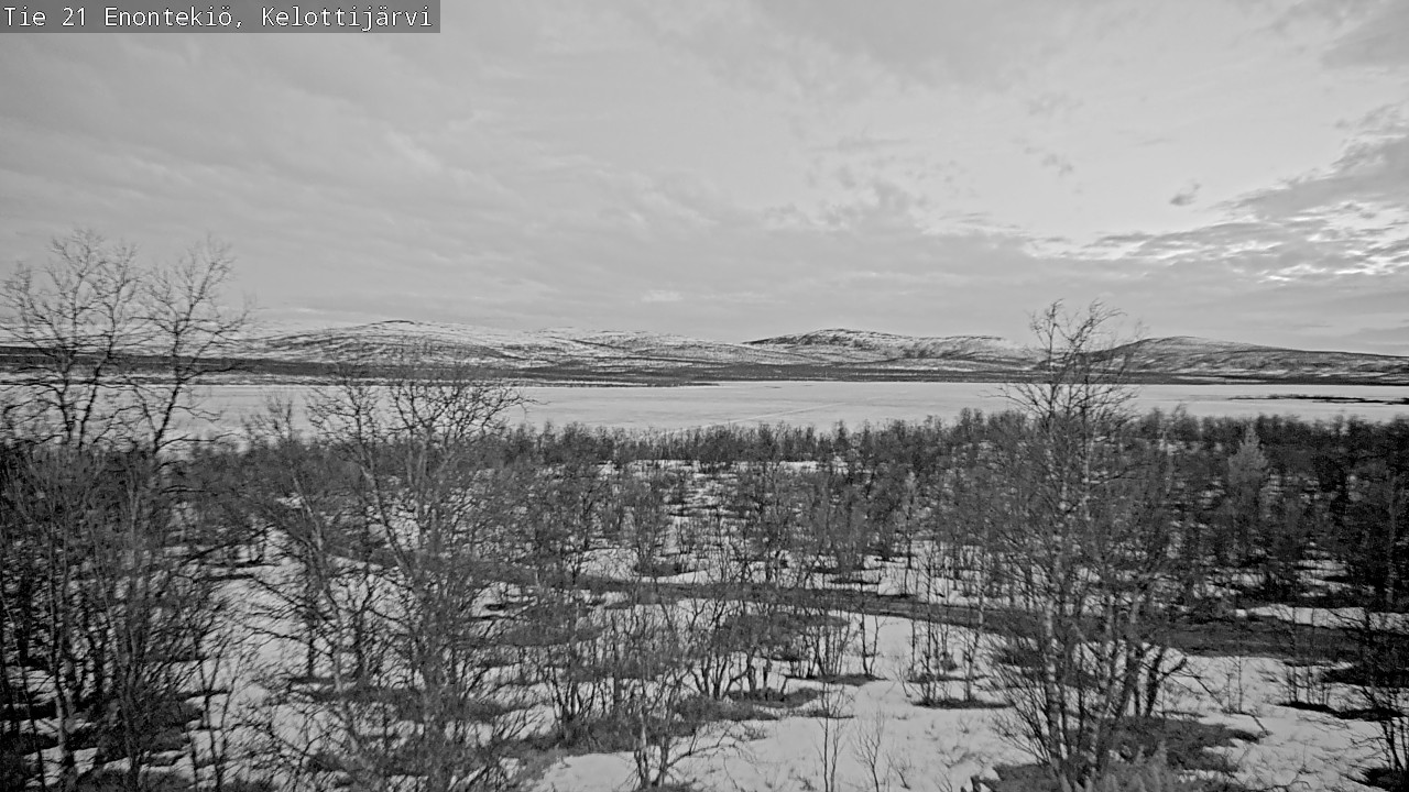 Weather Camera Image Road 21 Enontekiö, Kelottijärvi, Enontekiö, Lappi