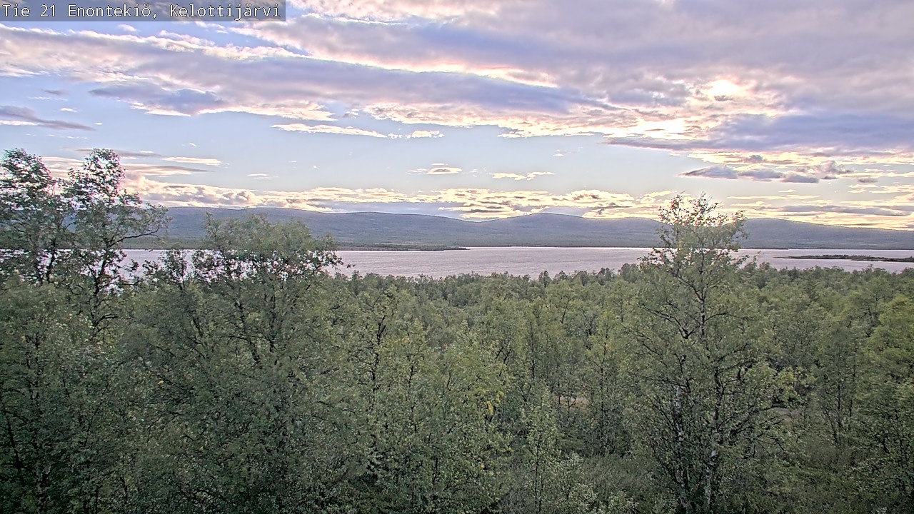 Weather Camera Image Road 21 Enontekiö, Kelottijärvi, Enontekiö, Lappi