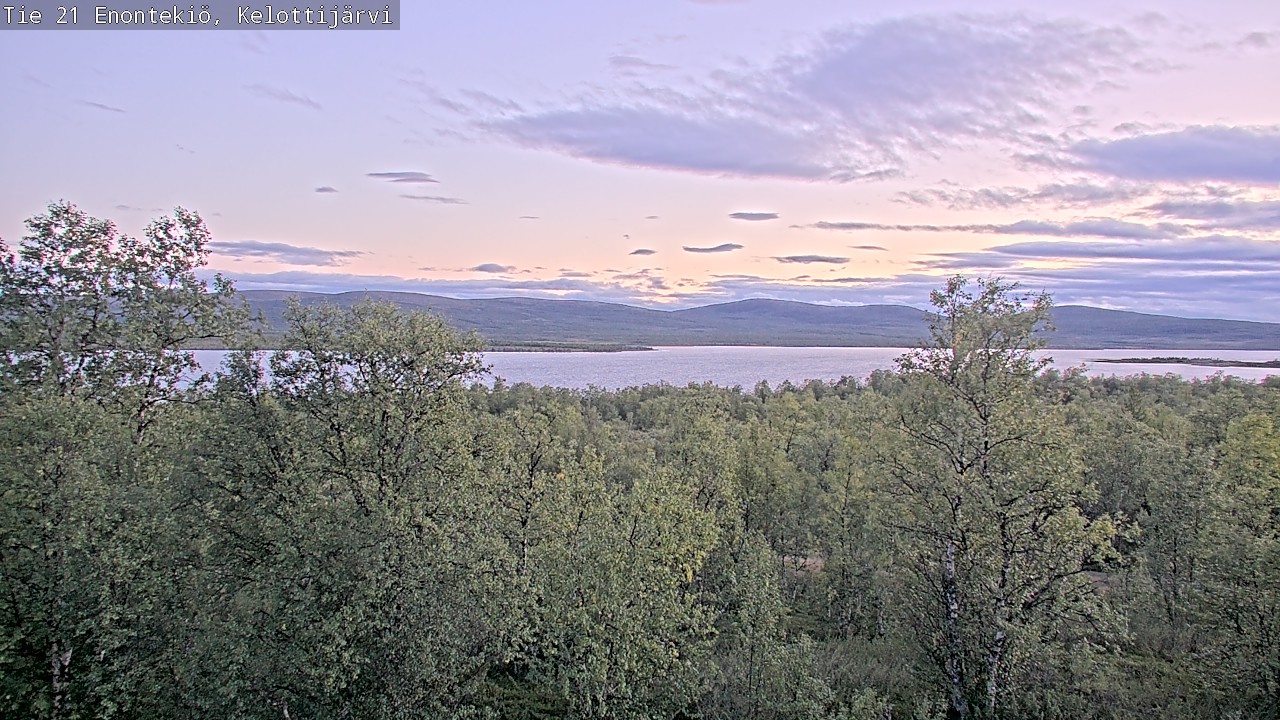 Weather Camera Image Road 21 Enontekiö, Kelottijärvi, Enontekiö, Lappi