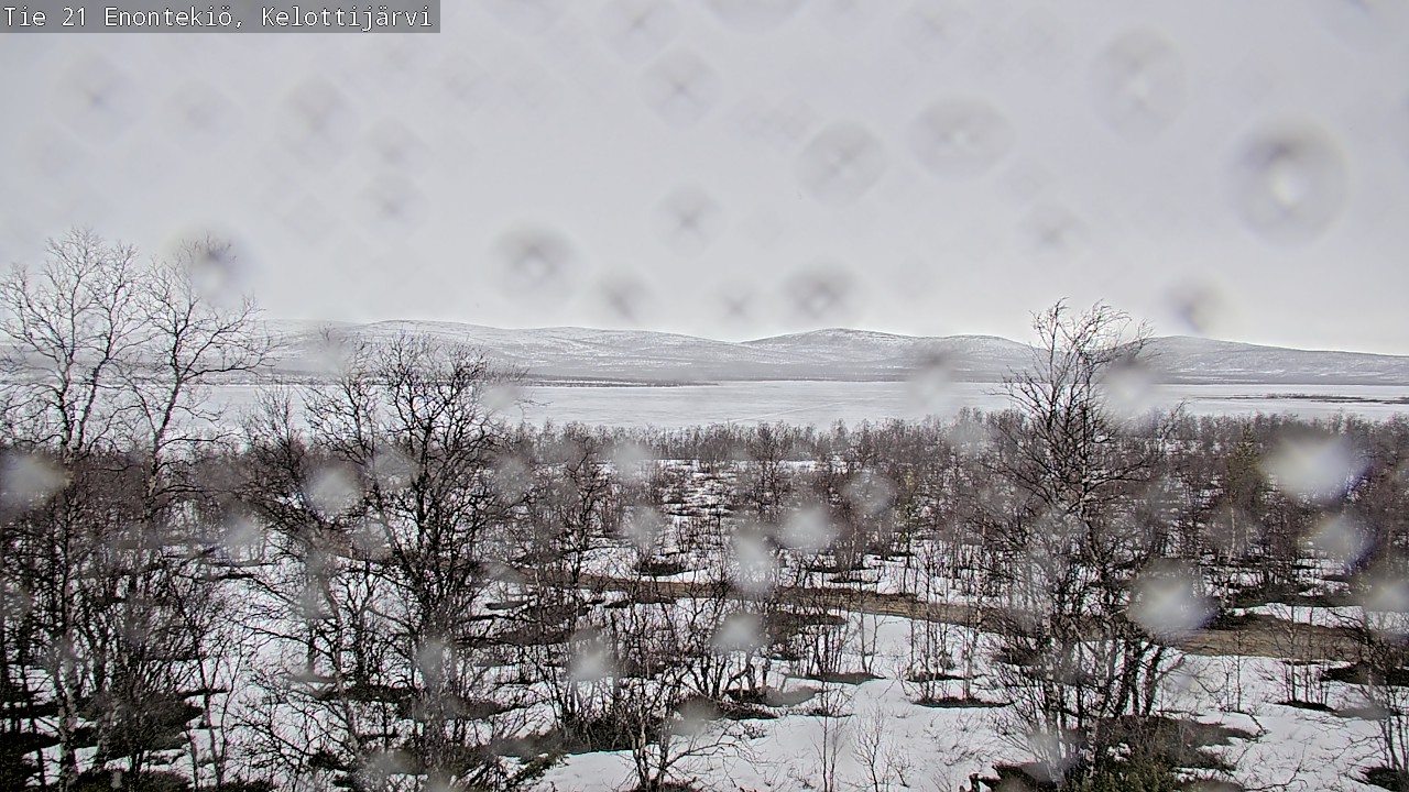 Weather Camera Image Väg 21 Enontekiö, Kelottijärvi, Enontekiö, Lappi
