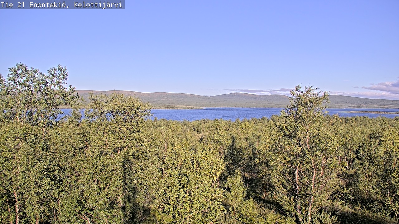 Weather Camera Image Road 21 Enontekiö, Kelottijärvi, Enontekiö, Lappi