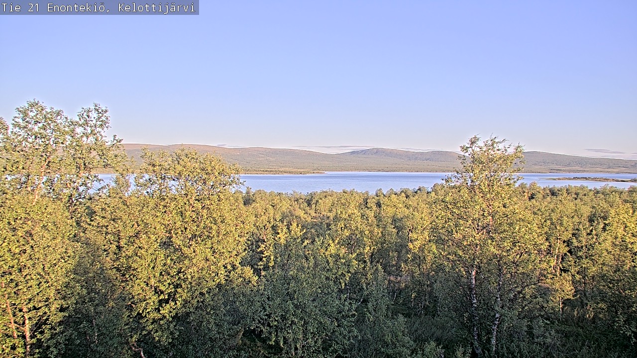 Weather Camera Image Road 21 Enontekiö, Kelottijärvi, Enontekiö, Lappi