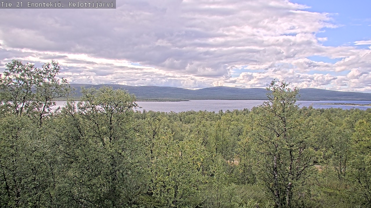 Weather Camera Image Road 21 Enontekiö, Kelottijärvi, Enontekiö, Lappi