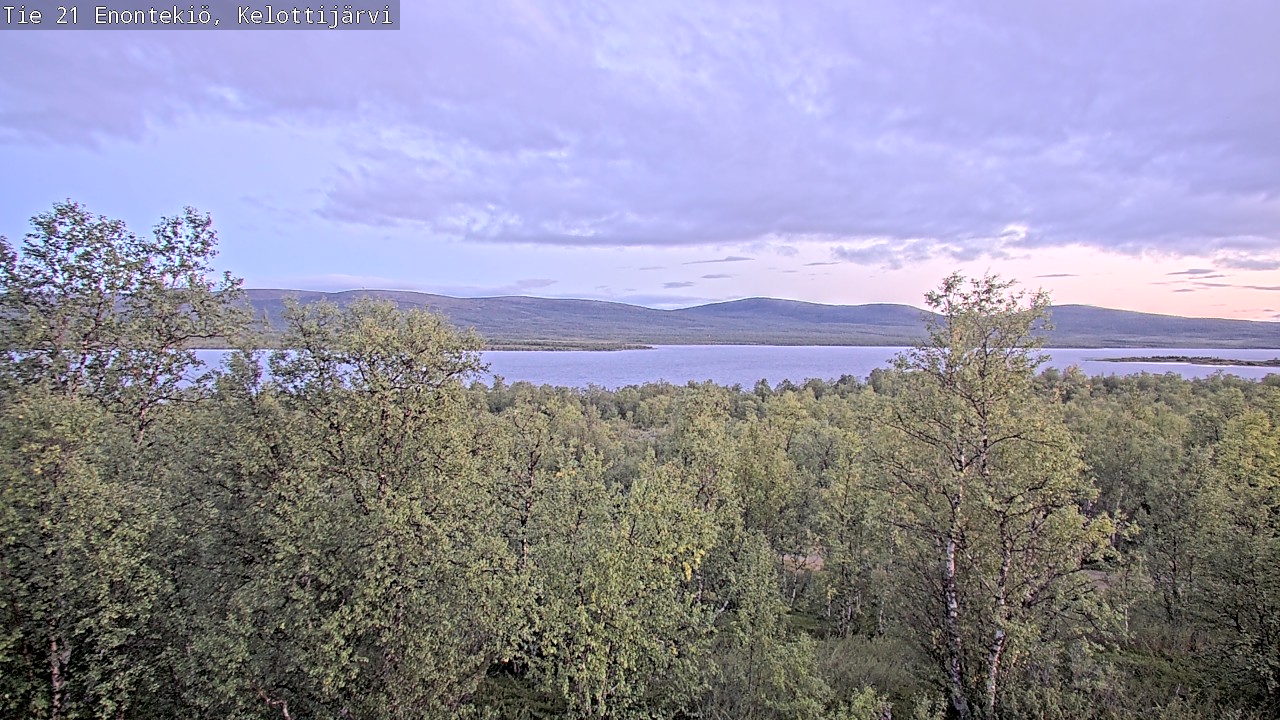 Weather Camera Image Road 21 Enontekiö, Kelottijärvi, Enontekiö, Lappi