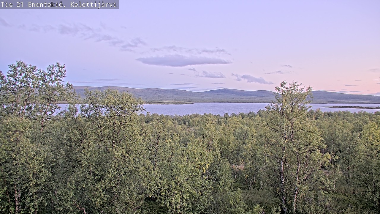 Weather Camera Image Road 21 Enontekiö, Kelottijärvi, Enontekiö, Lappi