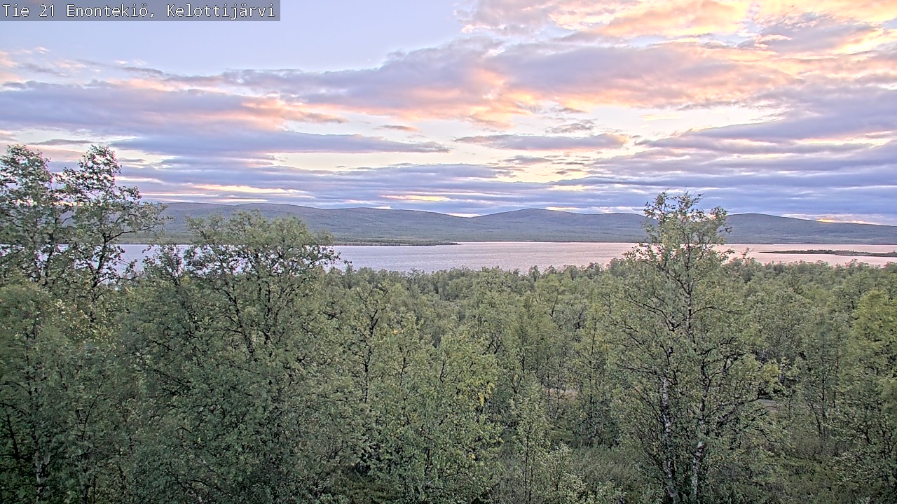 Weather Camera Image Road 21 Enontekiö, Kelottijärvi, Enontekiö, Lappi