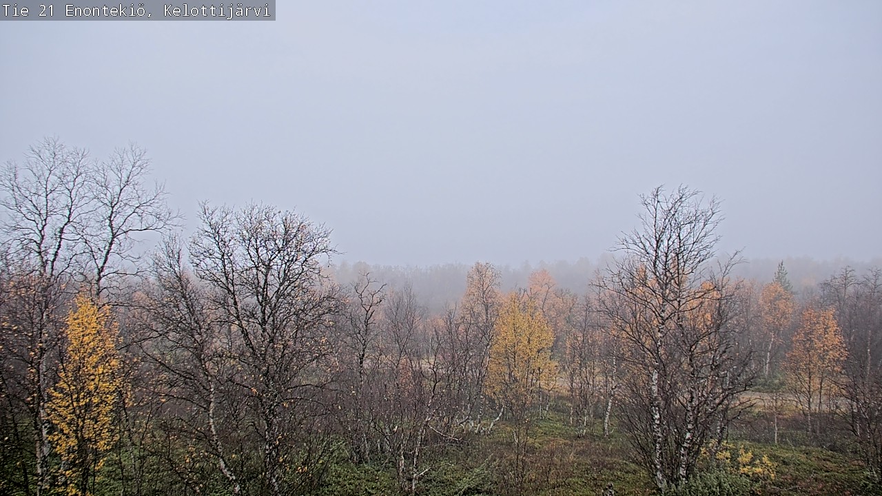 Weather Camera Image Road 21 Enontekiö, Kelottijärvi, Enontekiö, Lappi