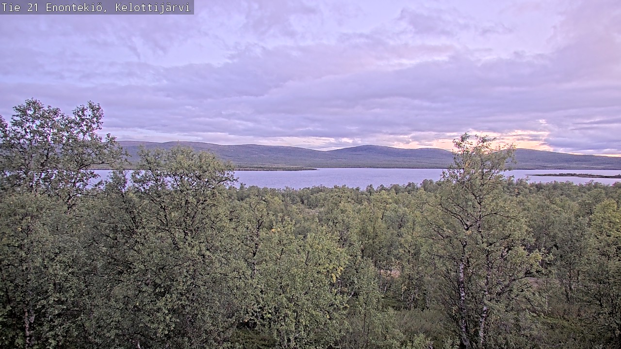 Weather Camera Image Road 21 Enontekiö, Kelottijärvi, Enontekiö, Lappi