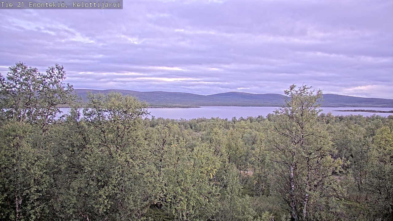 Weather Camera Image Road 21 Enontekiö, Kelottijärvi, Enontekiö, Lappi