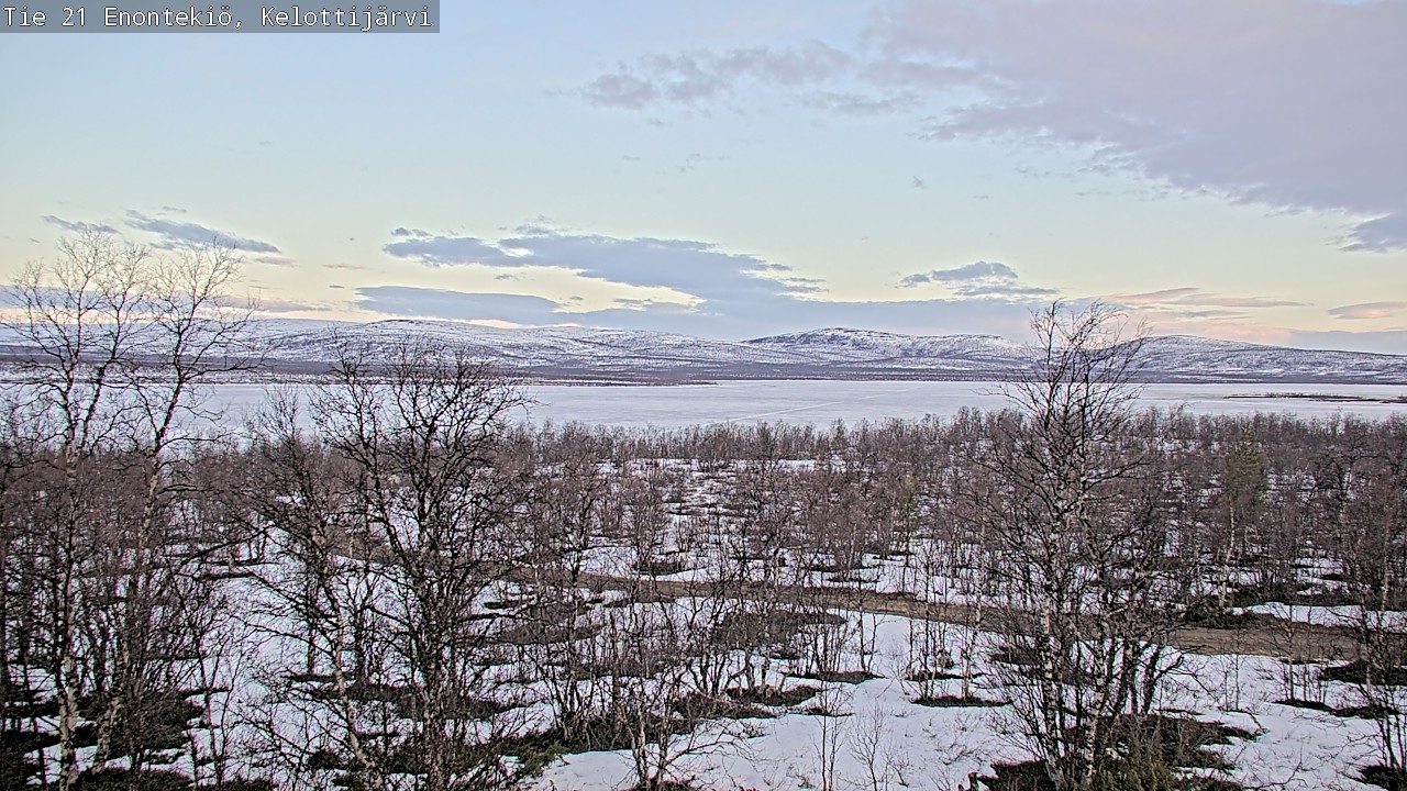 Weather Camera Image Road 21 Enontekiö, Kelottijärvi, Enontekiö, Lappi