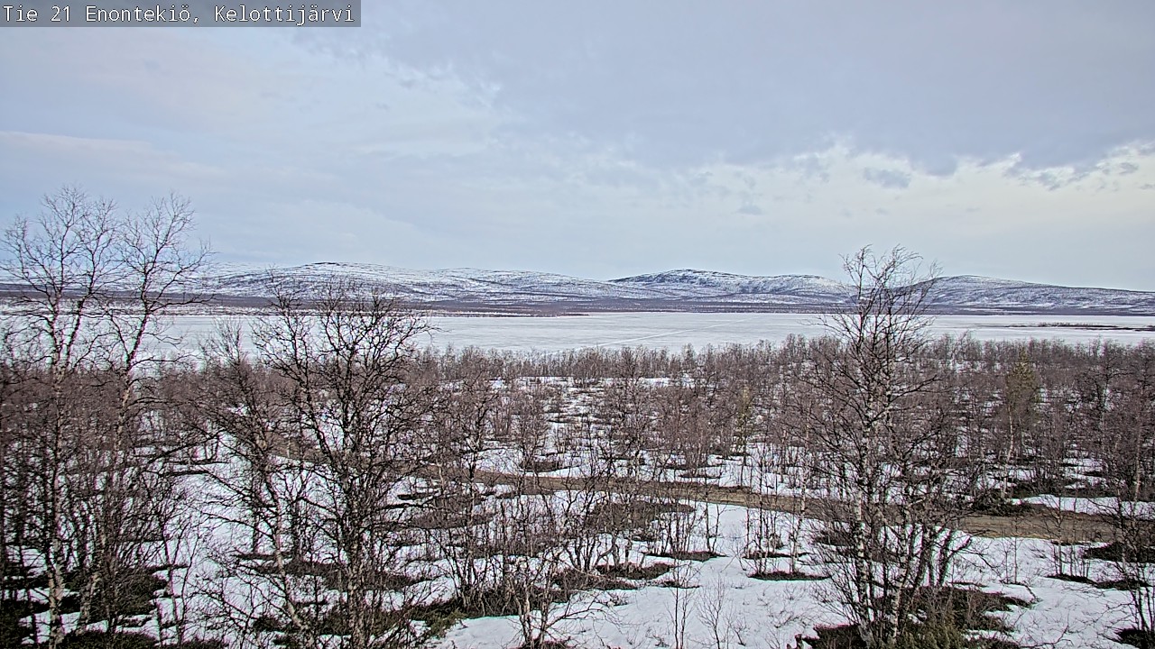 Weather Camera Image Road 21 Enontekiö, Kelottijärvi, Enontekiö, Lappi