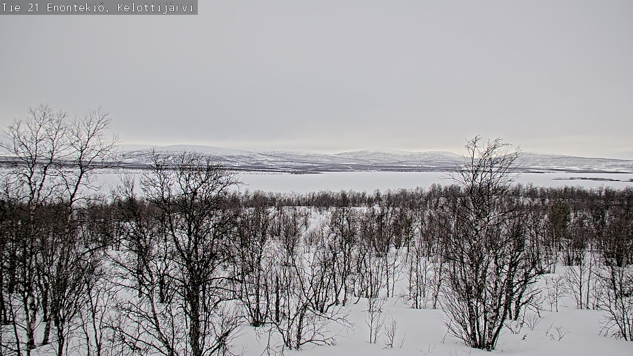 Weather Camera Image Road 21 Enontekiö, Kelottijärvi, Enontekiö, Lappi